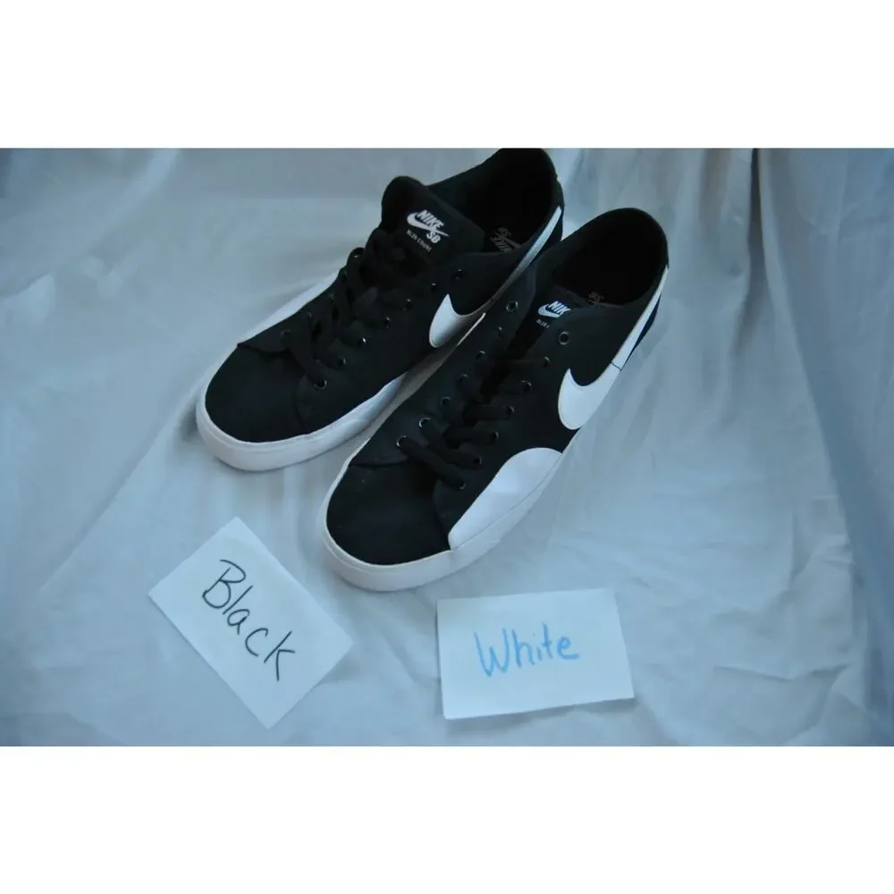 Nike SB BLZR Court Mens Shoe Black White Size 11